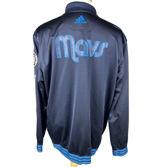Men's Dallas Mavericks Adidas Practice Jacket  - Rare size XXL - Picture 4 of 9